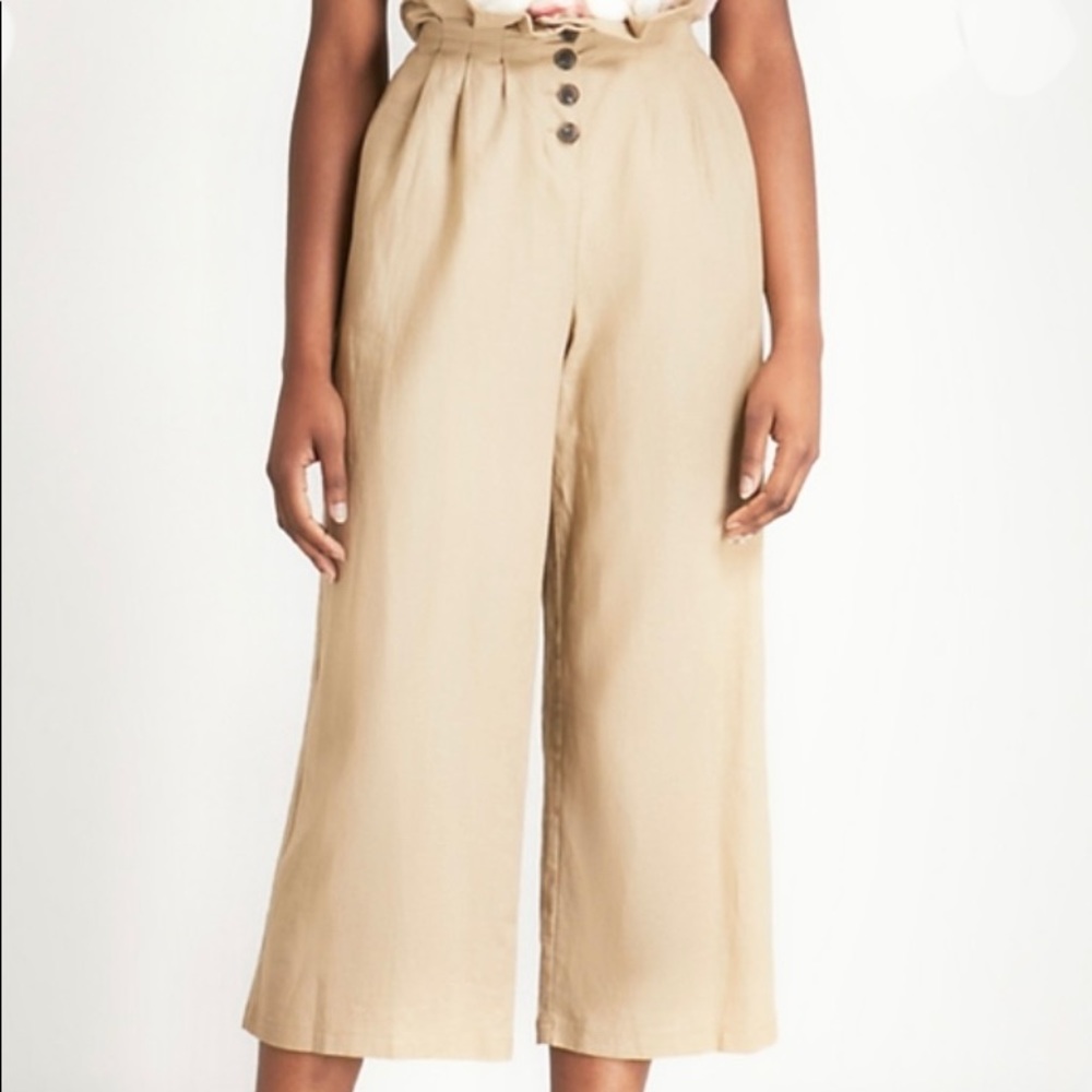 TOPSHOP button-down trousers